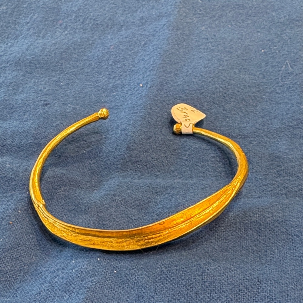 24 carat over brass Gold Women's CUFF Bracelet